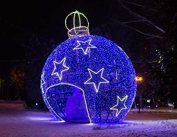 Новогодний декор в Абакане